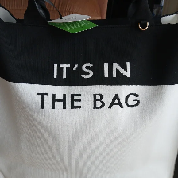NWT Kate Spade Large Black & White Tote! Kate Spade Target! Stunning Bag! - Picture 2 of 6